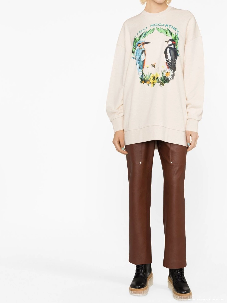 Cheap McCartney cotton logo-print jumper Women Stella 0528